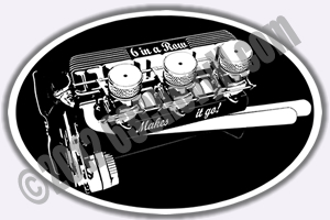 Inline 6 Sticker